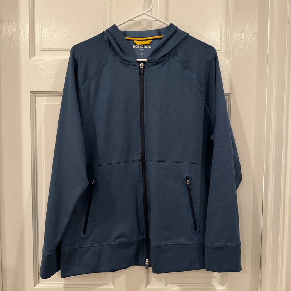 Bonobos Elements Full Zip Hoodie (Naval Blue)